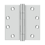 Deltana 4-1/2" x 4-1/2" Stainless Steel Spring Hinge Square Corners