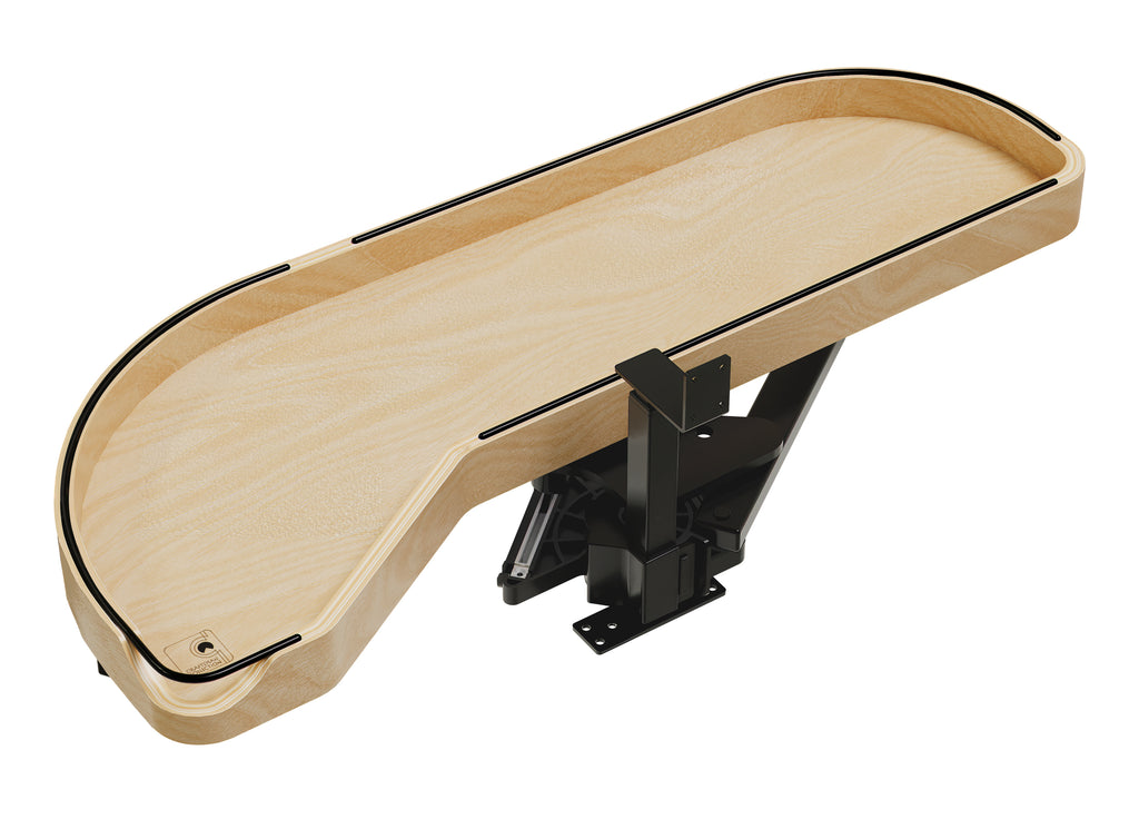 Craftsman Collection Solid Maple Single-Tier Girasolo w/ Soft-Close and Black Accents