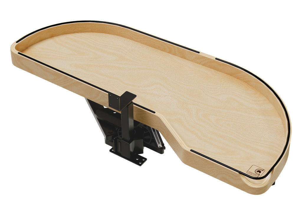 Craftsman Collection Solid Maple Single-Tier Girasolo w/ Soft-Close and Black Accents