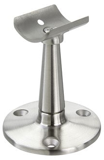 Low Saddle Handrail Bracket for 1" Tubing Satin Stainless Steel