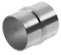 Tubing Splice for 2" Tubing Satin Stainless Steel