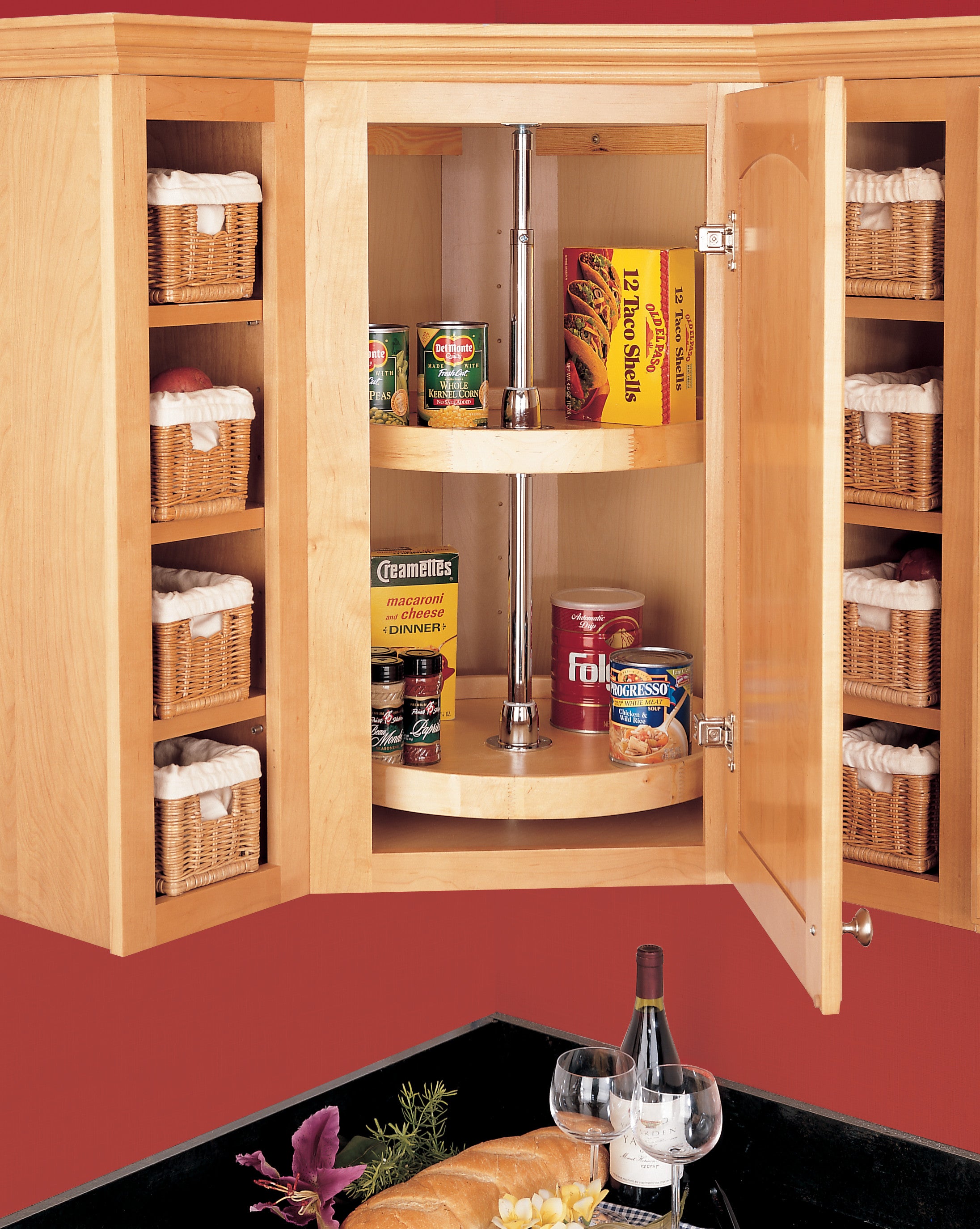 Rev-a-shelf Wood Classics Full Circle 2 Shelf Lazy Susan 22" Diameter