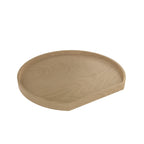 Rev-a-shelf Wood Classics D-Shape Wood Lazy Susan -Single Shelf
