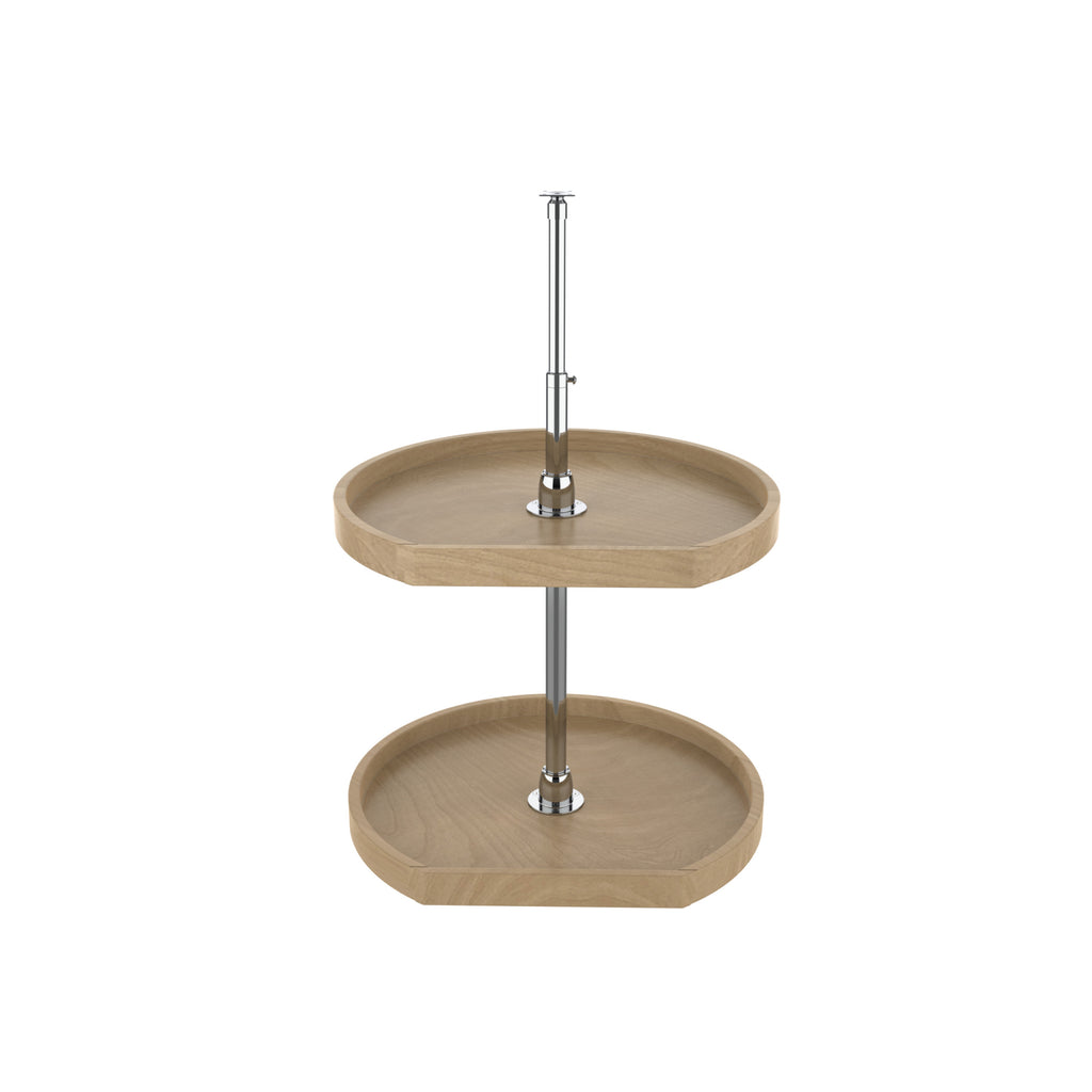Rev-a-shelf Wood Classics D-Shape Lazy Susan 2 Shelf Set