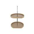 Rev-a-shelf Wood Classics D-Shape Lazy Susan 2 Shelf Set 31" Diameter