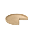 Rev-a-shelf 28" Kidney Shape Wood Lazy Susan -Single 7" Swivel Bearing W/ Stop 28" Diameter