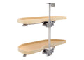 Rev-a-shelf Two-Tier Wood Classic Girasolo 15" Opening Width Left Opening Direction