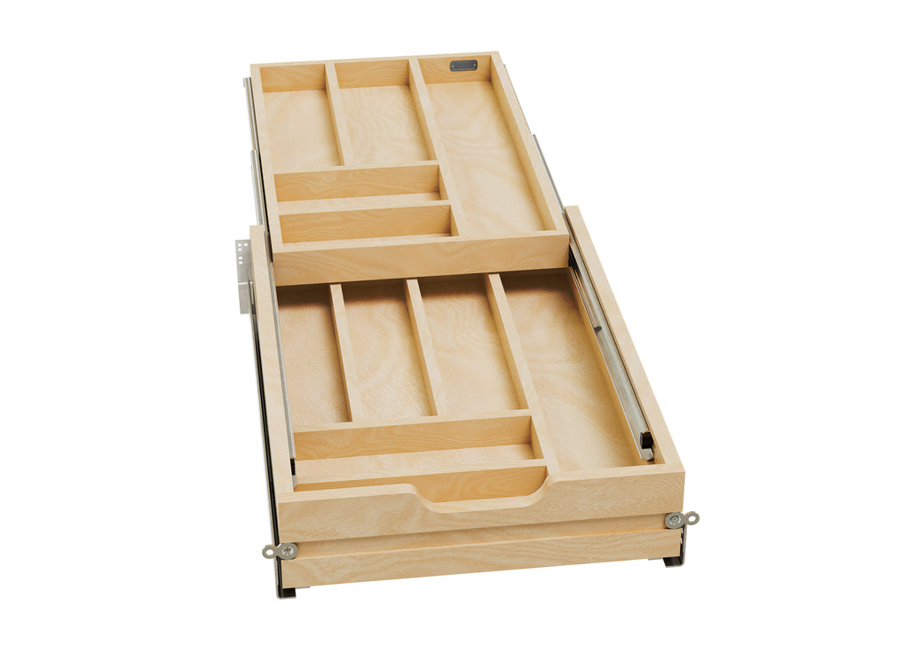 Rev-a-shelf Double Tiered Cutlery Drawer, 18"
