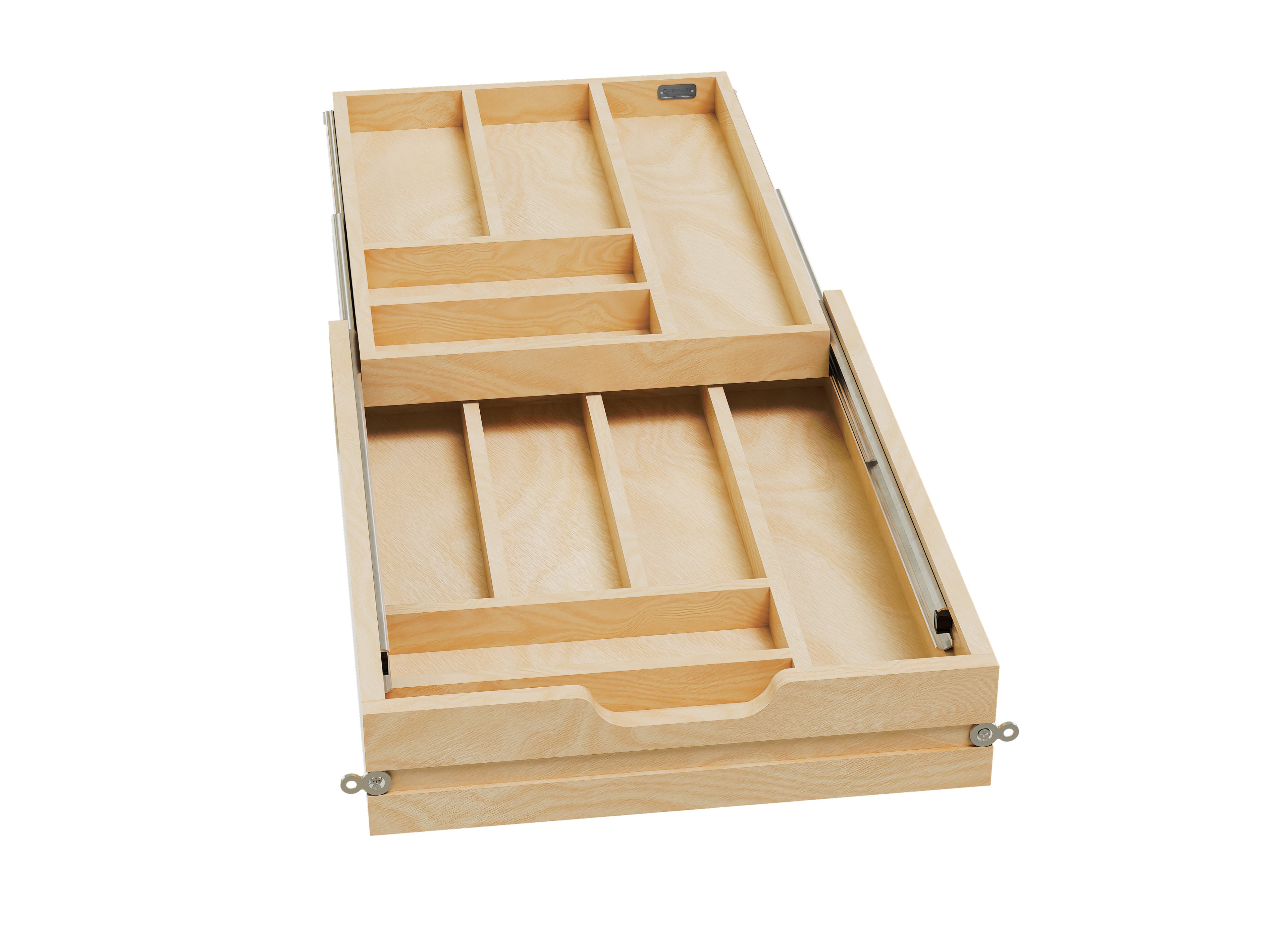 Rev-a-shelf Maple Tiered Cutlery Drawer, 18"