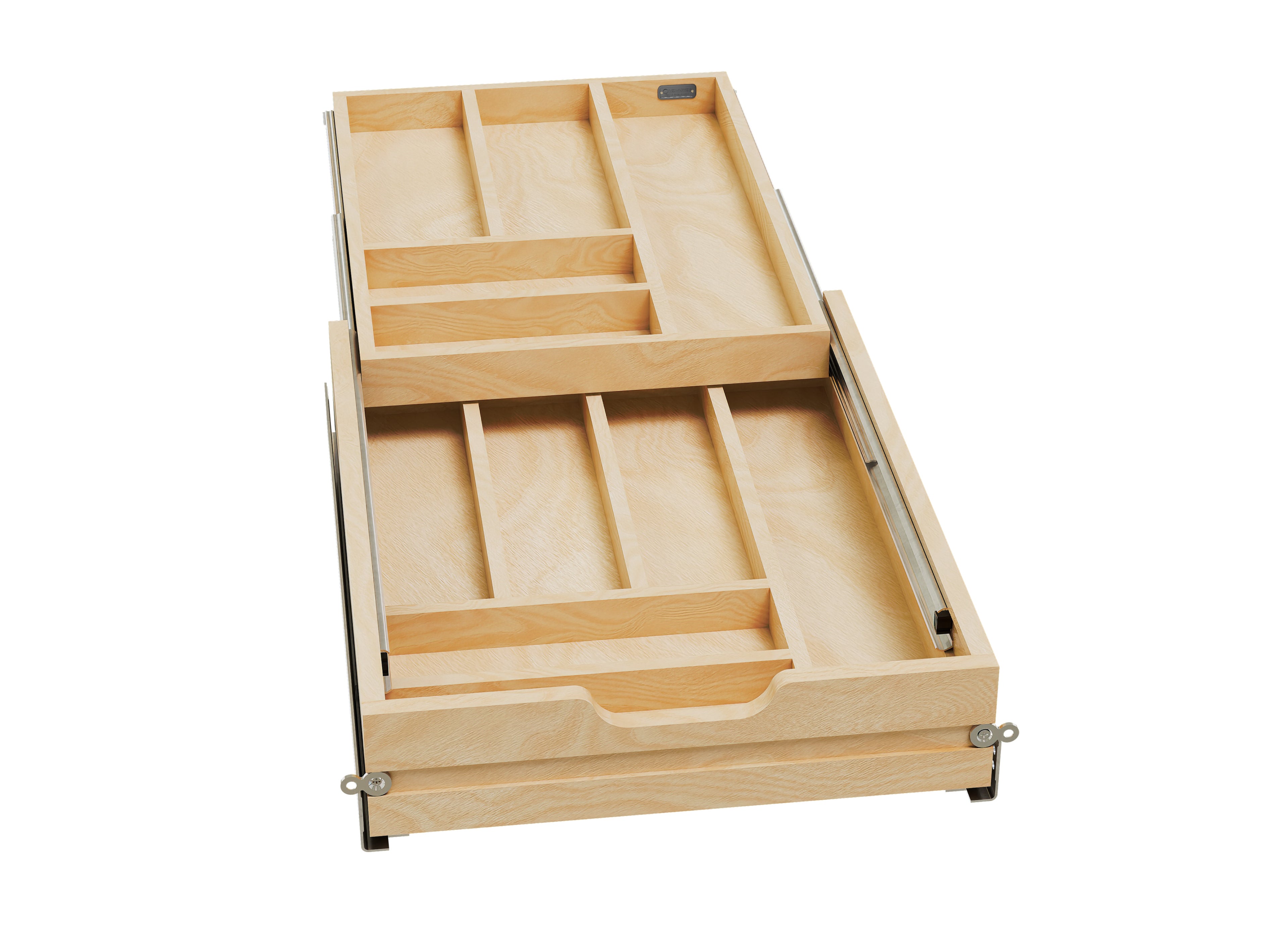 Rev-a-shelf Maple Tiered Cutlery Drawer With Blumotion Soft-Close
