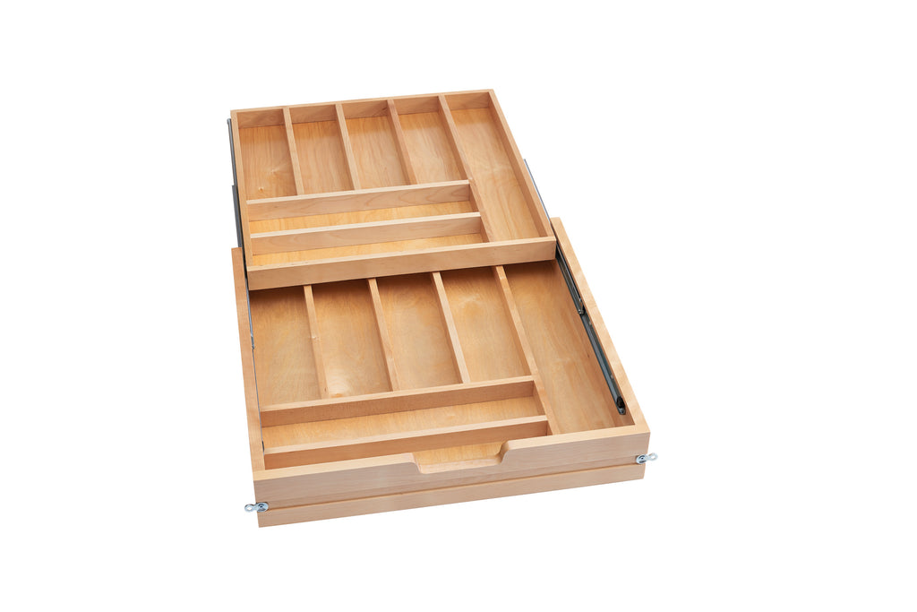 Rev-a-shelf Maple Tiered Cutlery Drawer With Blumotion Soft-Close