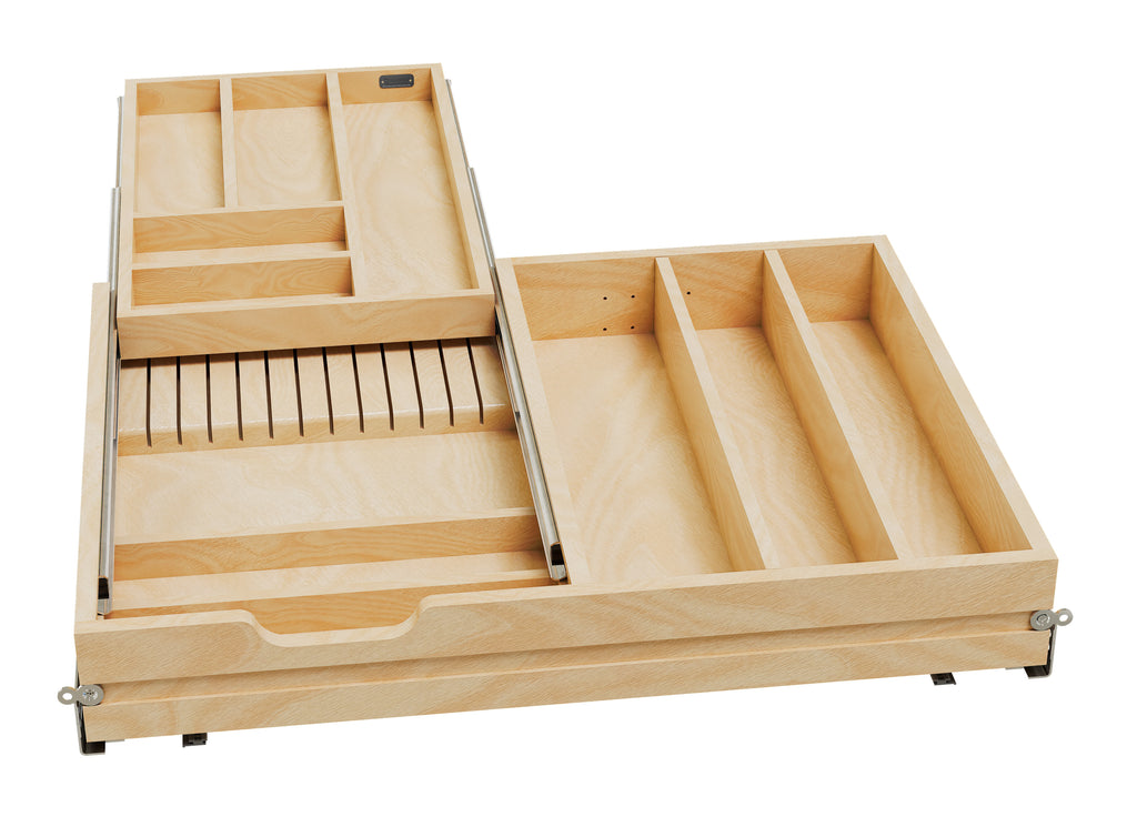 Rev-a-shelf Maple Tiered Cutlery Drawer With Blumotion Soft-Close