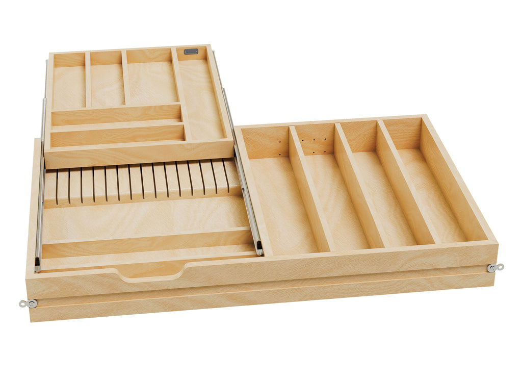 Rev-a-shelf Maple Tiered Cutlery Drawer
