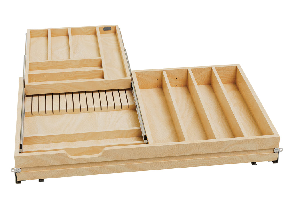 Rev-a-shelf Maple Tiered Cutlery Drawer With Blumotion Soft-Close