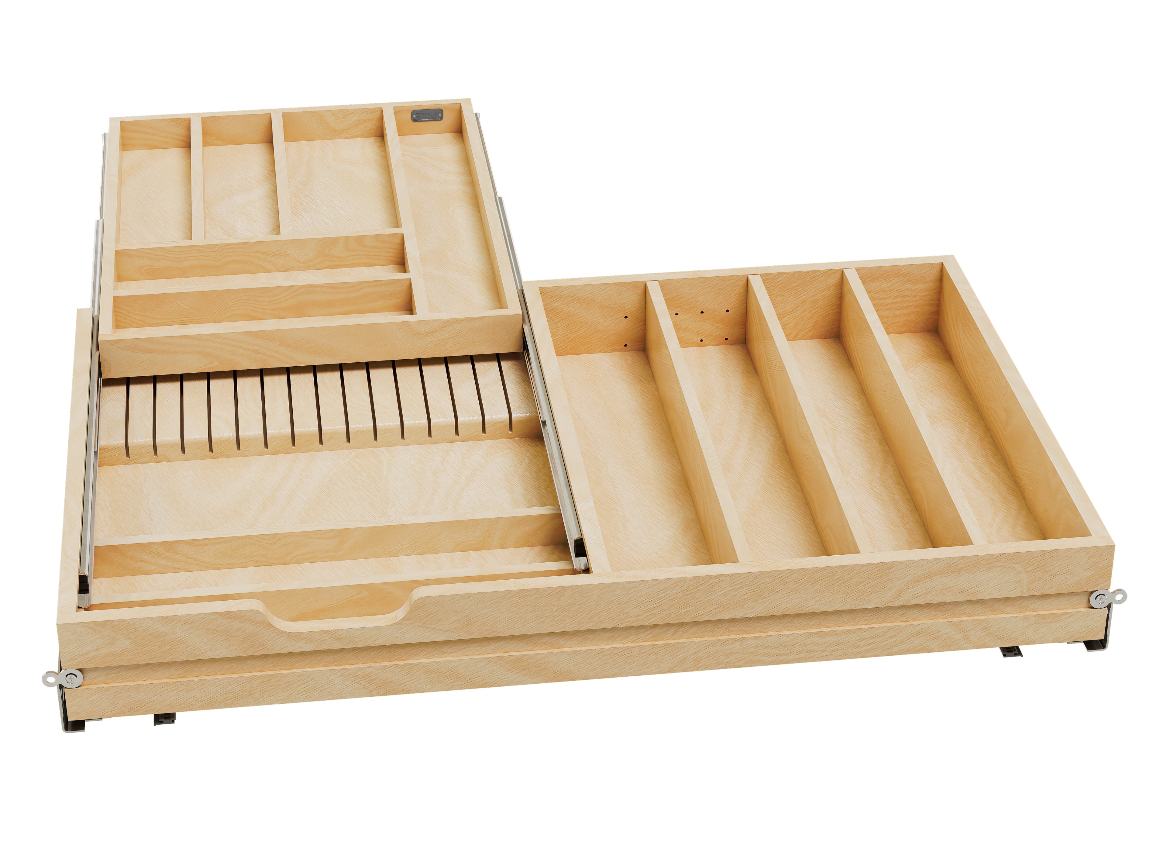 Rev-a-shelf Maple Tiered Cutlery Drawer With Blumotion Soft-Close