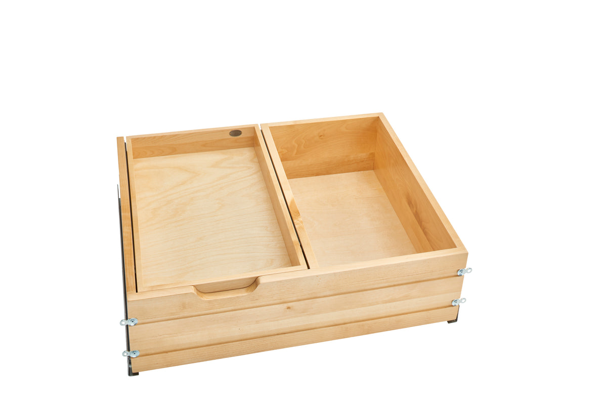 Rev-A-Shelf Maple Tiered Deep Drawer Full-Access Application, 30"