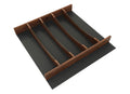 Craftsman Collection Solid Maple Utensil Drawer Insert w/ Black Accents, 24" Walnut