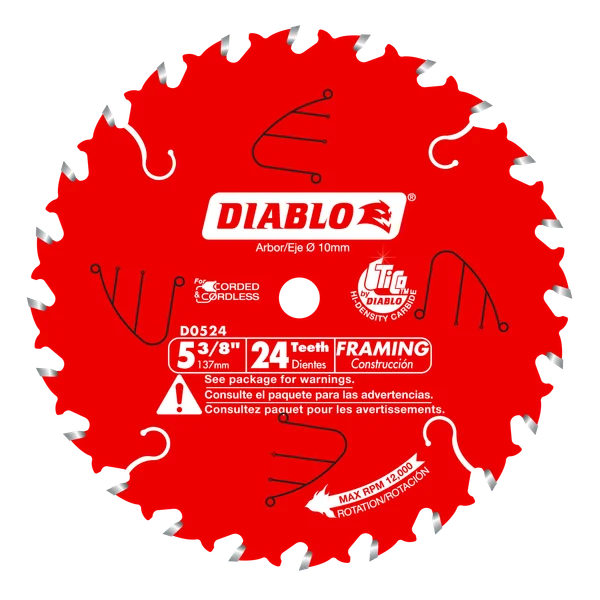 Diablo Framing Saw Blade for Wood 5-3/8" Diameter