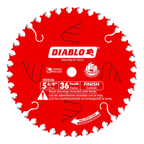 Freud Diablo Finish Trim Saw Blade for Wood 5-3/8 in. Diameter