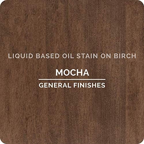 General Finishes Oil Base Stain, Mocha, Half Pints
