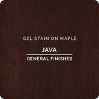 General Finishes Gel Stain, Java, Half Pint