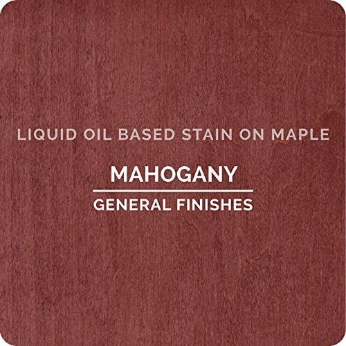 General Finishes Oil Base Stain, Mahogany, Half Pints