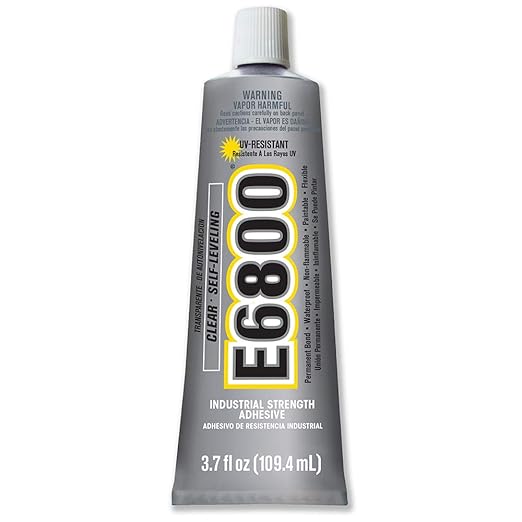 E-6000 Medium Viscosity Clear Ultra Violet Adhesive 3.7 oz, Multiples of 12