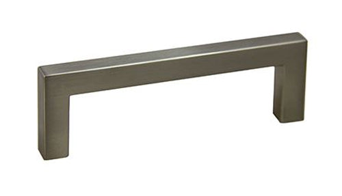 Pride Industrial Square Bar Pull Satin Nickel 96 mm Center-to-Center