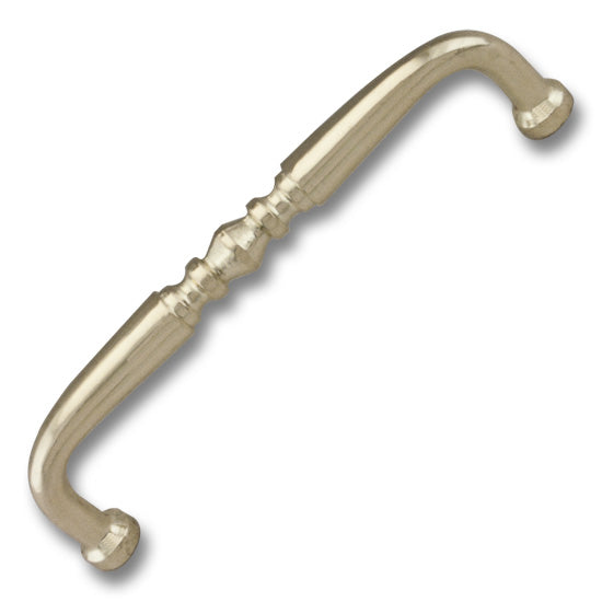Pull, 96mm Center-to-Center, 1-1/4" Projection,  Polished Brass