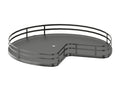 Rev-a-shelf Solid Bottom Kidney-Shaped Lazy Susan