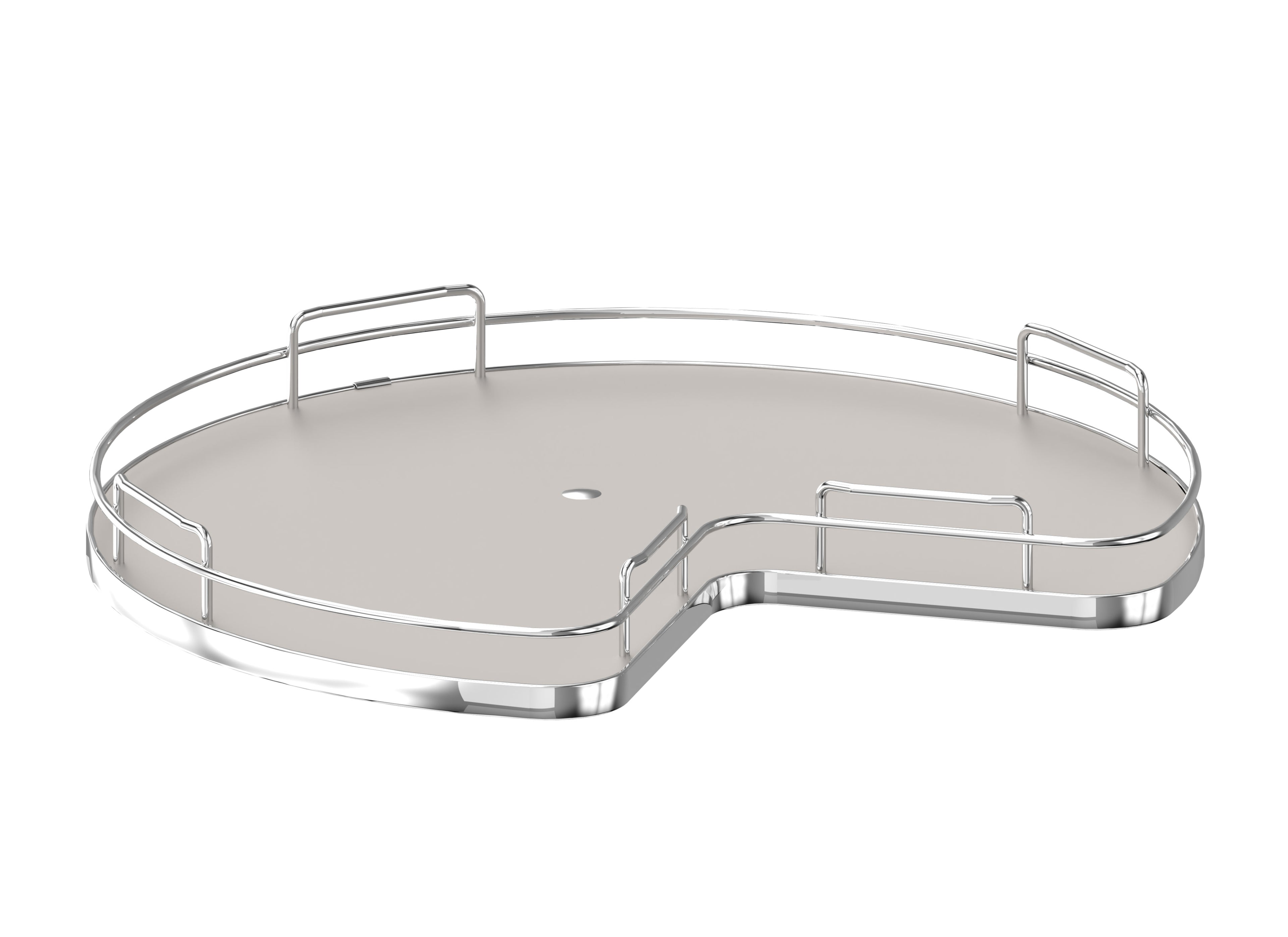 Rev-a-shelf Solid Bottom Kidney-Shaped Lazy Susan