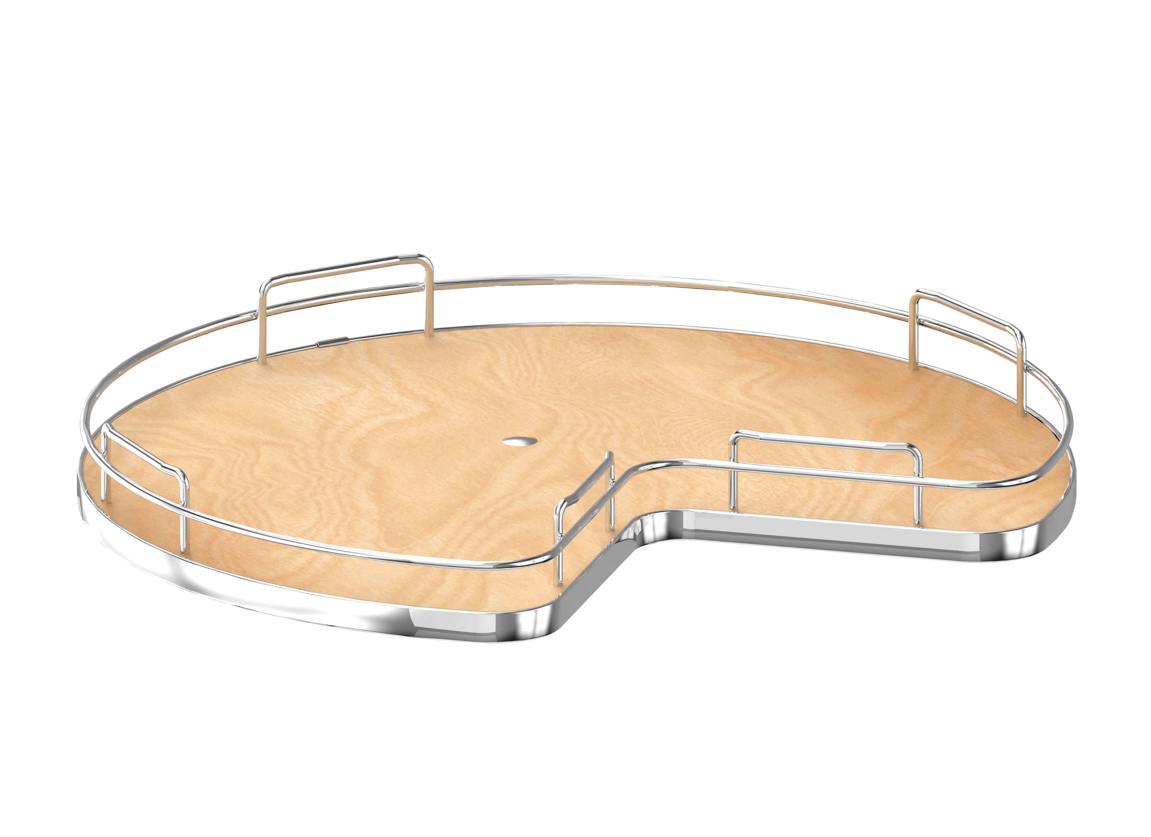 Rev-a-shelf Solid Bottom Kidney-Shaped Lazy Susan, 28"