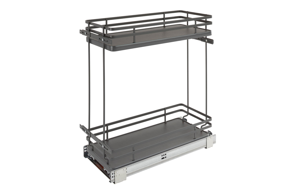 Rev-A-Shelf Two-Tier Pullout Wire, Orion Gray, 10-1/4"