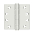 Deltana Square Hinge Heavy Duty Ball Bearing, Brushed Brass, 4" x 4"
