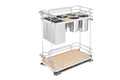 Rev-a-shelf Two-Tier Pullout Wire Knife Block, Maple, 11-3/4"
