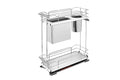 Rev-a-shelf Two-Tier Pullout Wire Knife Block, Gray, 8-3/4"