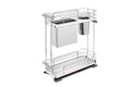 Rev-a-shelf Two-Tier Pullout Wire Knife Block, Gray, 10-1/4"