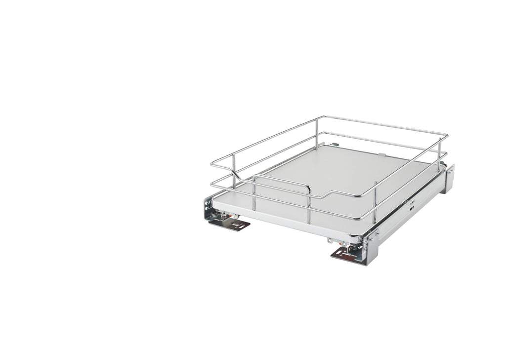 Rev-a-shelf Solid Bottom Pullout Basket With Blum Soft-Close