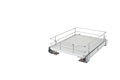 Rev-a-shelf Solid Bottom Pullout Basket With Blum Soft-Close, Gray, 15"