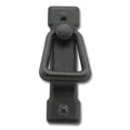CSH Drop Pull With Backplate 2-7/32" Center-to Center, Black Iron