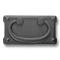 CSH Mission Bail Pull With Backplate 3" Center-to-Center, Matte Black