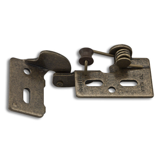 Youngdale Concealed Hinge, Antique Brass, #8