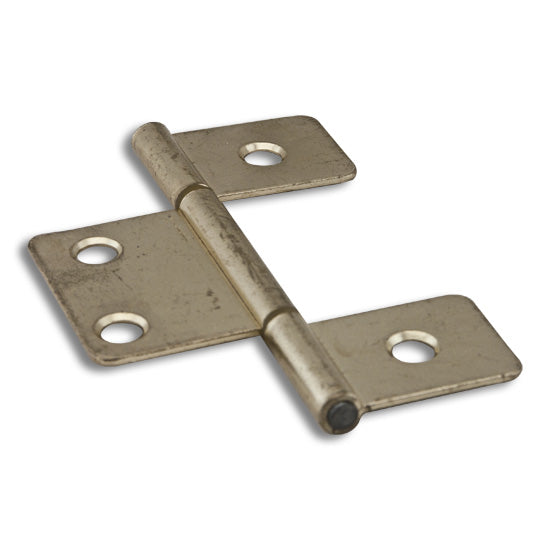 Hinge Non-Mortised Flange With 1" Wing Polished Brass