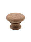 CSH OT Style Wooden Knob With 8-32 Machine Screw Insert Red Oak 1-1/2 in. Diameter