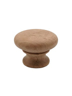 CSH OT Style Wooden Knob With 8-32 Machine Screw Insert Cherry 1-1/2 in. Diameter