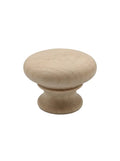 CSH OT Style Wooden Knob With 8-32 Machine Screw Insert Hickory 1-3/4 in. Diameter