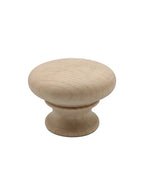 CSH OT Style Wooden Knob With 8-32 Machine Screw Insert Hickory 1-3/4 in. Diameter