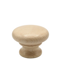 CSH OT Style Wooden Knob With 8-32 Machine Screw Insert Maple 1-1/8 in. Diameter