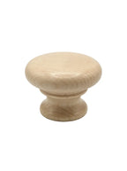CSH OT Style Wooden Knob With 8-32 Machine Screw Insert Maple 1-1/2 in. Diameter