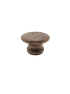 CSH R Style Wooden Knob With 8-32 Machine Screw Insert Walnut 1-3/4 in. Diameter
